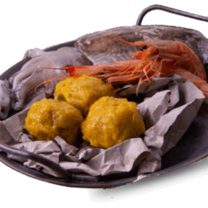 Albóndigas de Choco Y Gambas